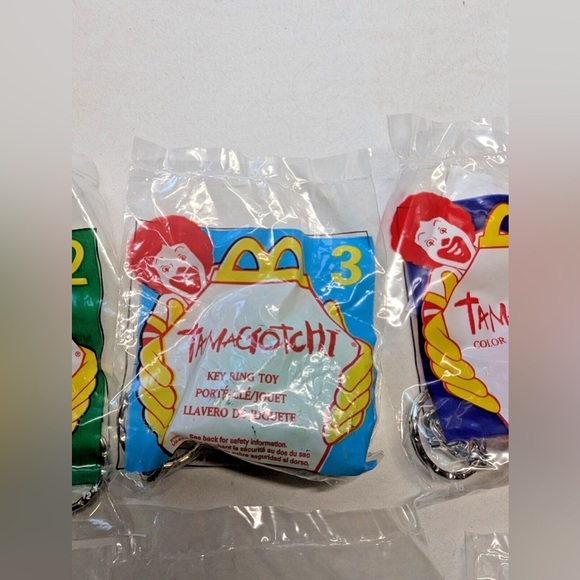1998 TAMAGOTCHI KEYCHAIN MCDONALDS HAPPY MEAL TOYS 1-8 Bundle - Picture 6 of 11